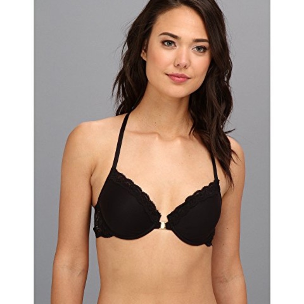 NWT Natori Feathers T-Back Underwire Bra Black